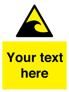 Custom warning tsunami hazard zone