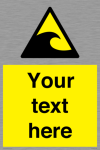 Custom warning tsunami hazard zone