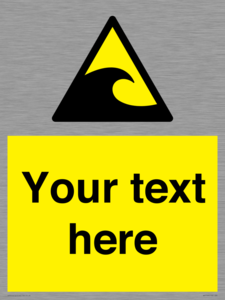 Custom warning tsunami hazard zone