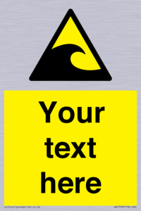 Custom warning tsunami hazard zone