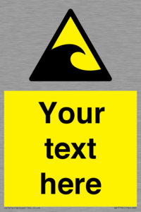 Custom warning tsunami hazard zone