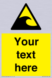 Custom warning tsunami hazard zone