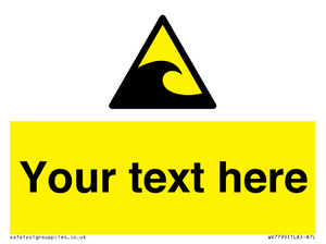 Custom warning tsunami hazard zone