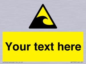 Custom warning tsunami hazard zone