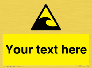 Custom warning tsunami hazard zone