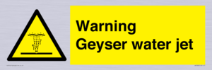 Warning Geyser water jet