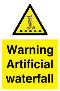 Warning Artificial waterfall