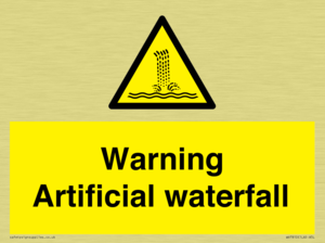 Warning Artificial waterfall