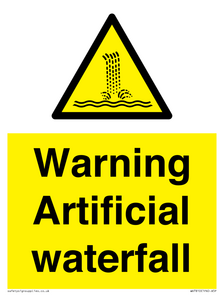 Warning Artificial waterfall