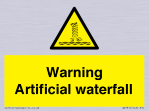Warning Artificial waterfall