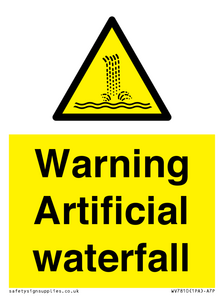 Warning Artificial waterfall