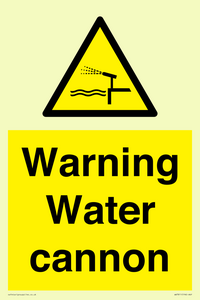 Warning Water cannon