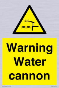 Warning Water cannon