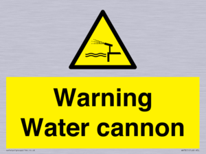 Warning Water cannon