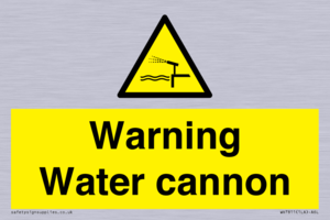 Warning Water cannon