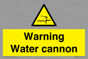 Warning Water cannon