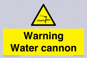 Warning Water cannon