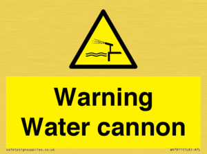 Warning Water cannon