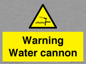 Warning Water cannon