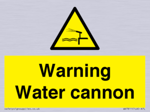 Warning Water cannon