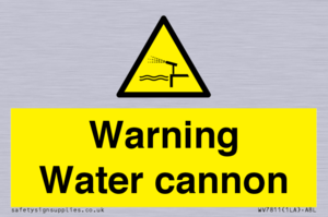 Warning Water cannon