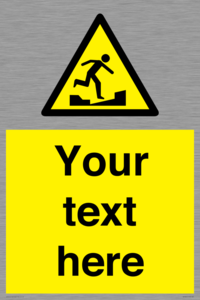 Custom warning uneven surface