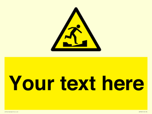 Custom warning uneven surface