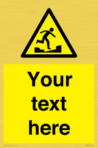 Custom warning uneven surface