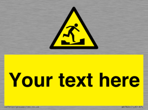 Custom warning uneven surface