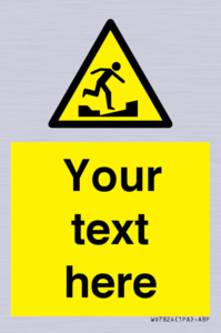 Custom warning uneven surface