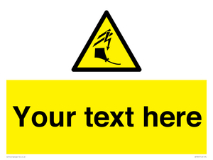 Custom warning kite flying near powerlines