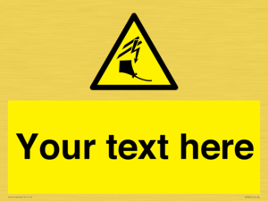 Custom warning kite flying near powerlines