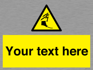Custom warning kite flying near powerlines