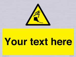 Custom warning kite flying near powerlines