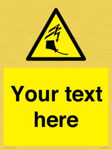 Custom warning kite flying near powerlines