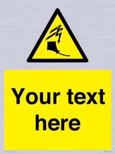 Custom warning kite flying near powerlines