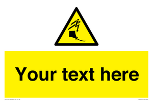 Custom warning kite flying near powerlines