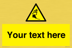 Custom warning kite flying near powerlines