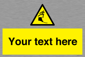 Custom warning kite flying near powerlines