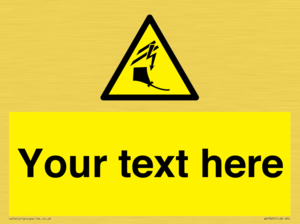 Custom warning kite flying near powerlines