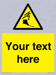 Custom warning kite flying near powerlines