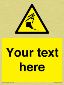 Custom warning kite flying near powerlines