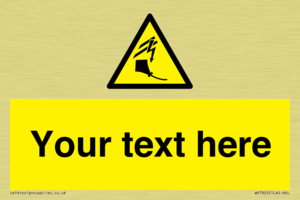 Custom warning kite flying near powerlines