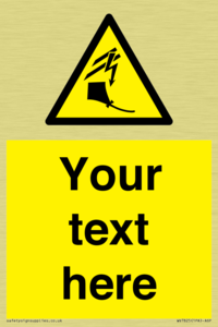 Custom warning kite flying near powerlines