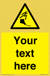 Custom warning kite flying near powerlines