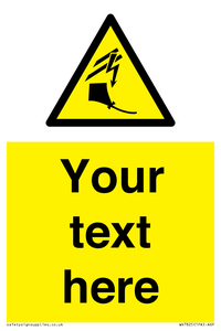 Custom warning kite flying near powerlines