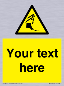 Custom warning kite flying near powerlines