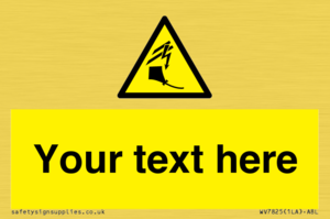 Custom warning kite flying near powerlines