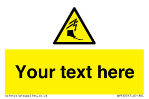 Custom warning kite flying near powerlines