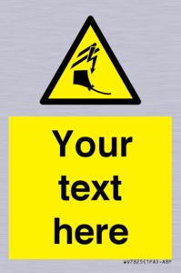 Custom warning kite flying near powerlines